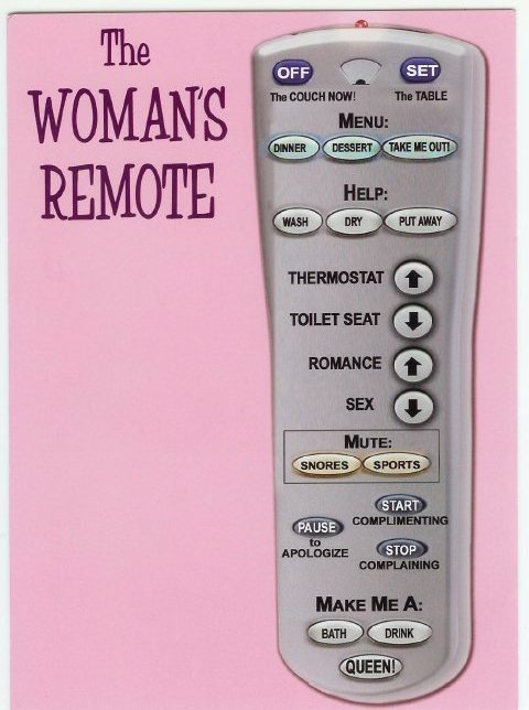 Woman remote control