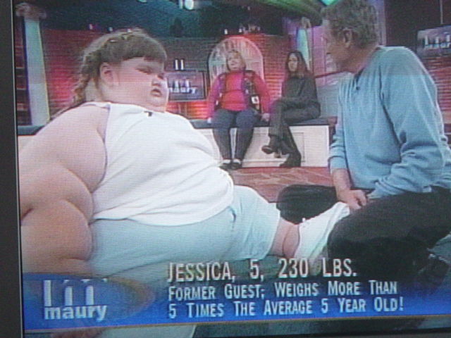 jessica maury - 5 years old, 230 lbs