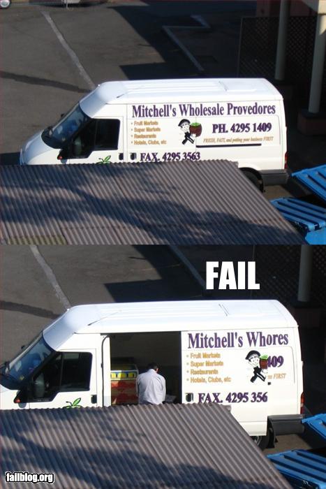 Wholedale van fail
