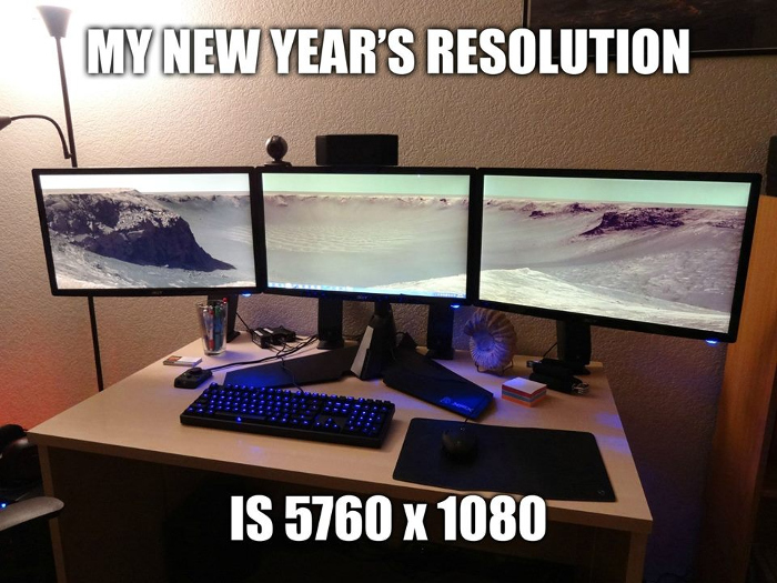 New year's resolution is 5760x1080